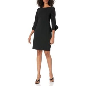 Karl Lagerfeld Black Sheath Cocktail Dress